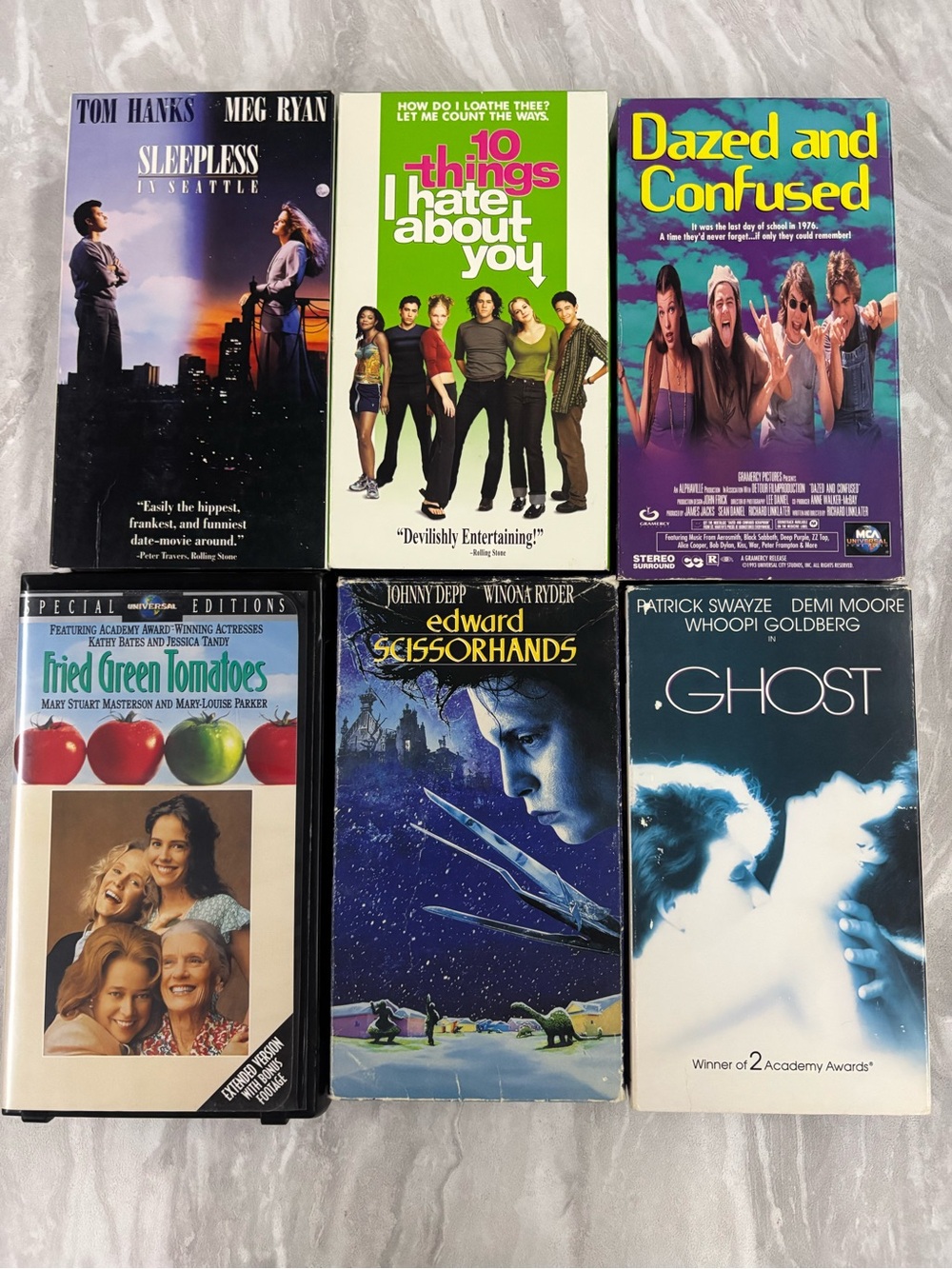 Lot of 6 VHS Tapes